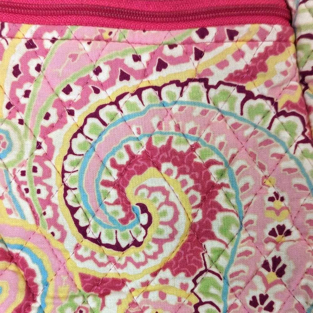 Vera Bradley Hipster Capri Melon Shoulder Bag Purse Crossbody Zip Front Pocket - Picture 2 of 4